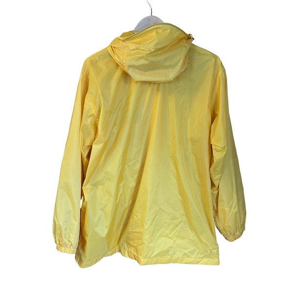 Lands’ End Yellow Rain Jacket Women’s Sz M - Picture 4 of 6